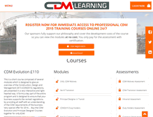 Tablet Screenshot of cdmlearning.com